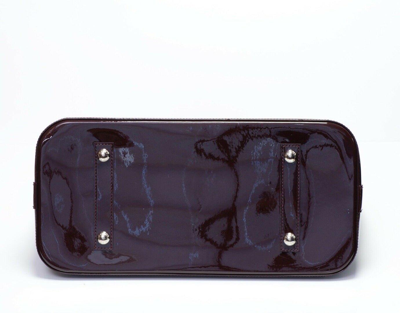 Louis Vuitton Alma Burgundy Epi Patent Leather Bag GM
