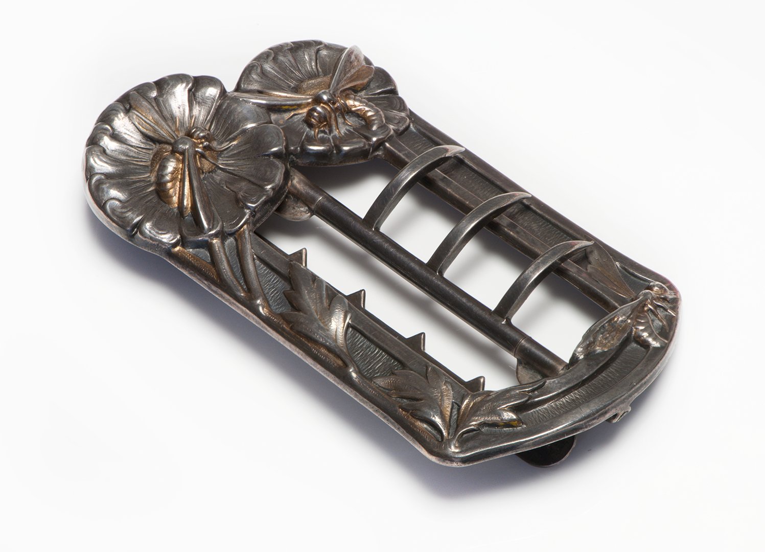 Lucien Gaillard Silver Gold Buckle