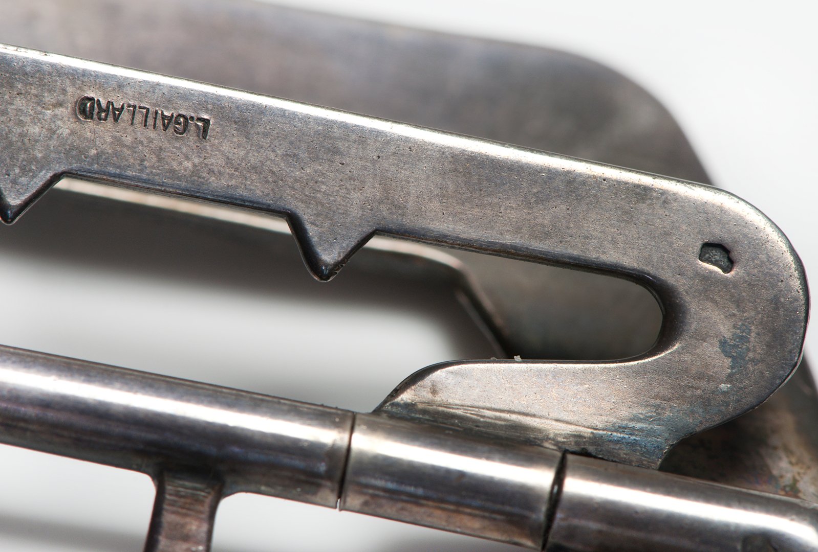 Lucien Gaillard Silver Gold Buckle