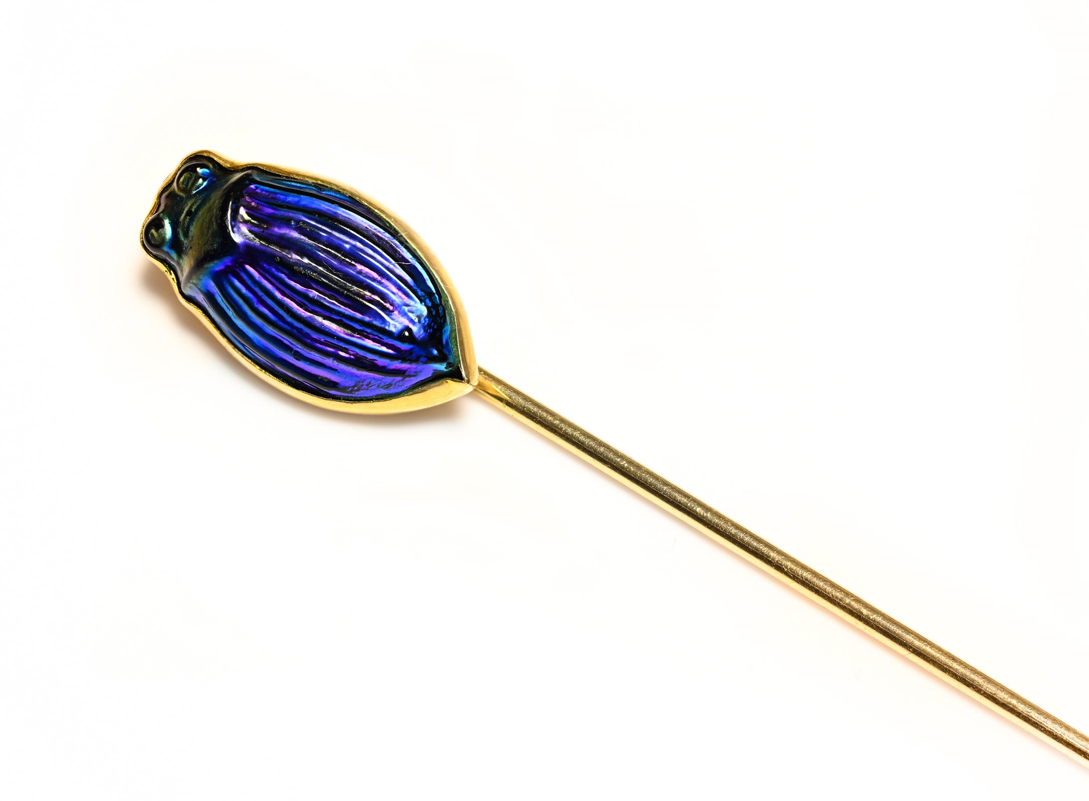 Luis Comfort Tiffany Gold Scarab Stick Pin