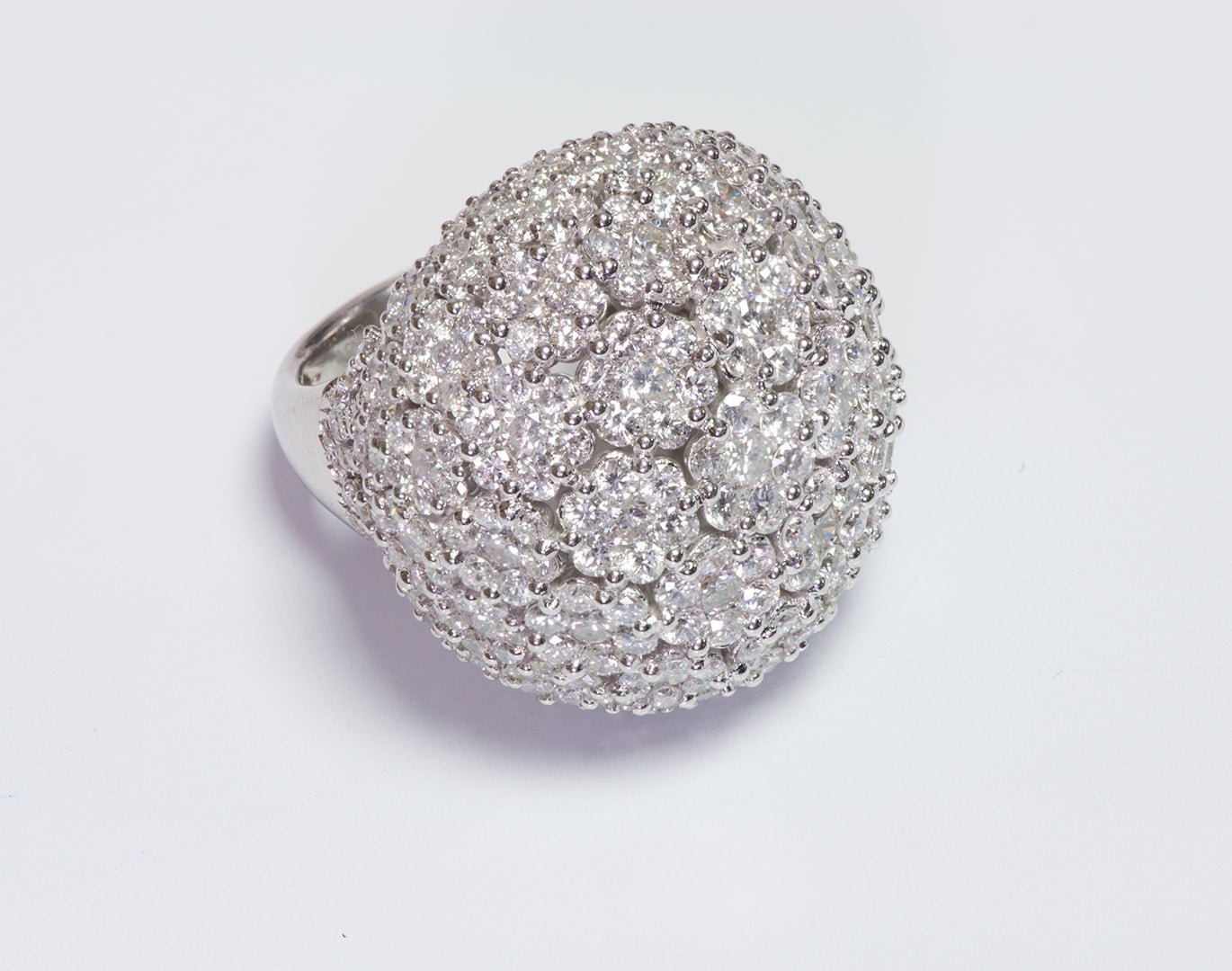 M Christoff Diamond Gold Dome Ring
