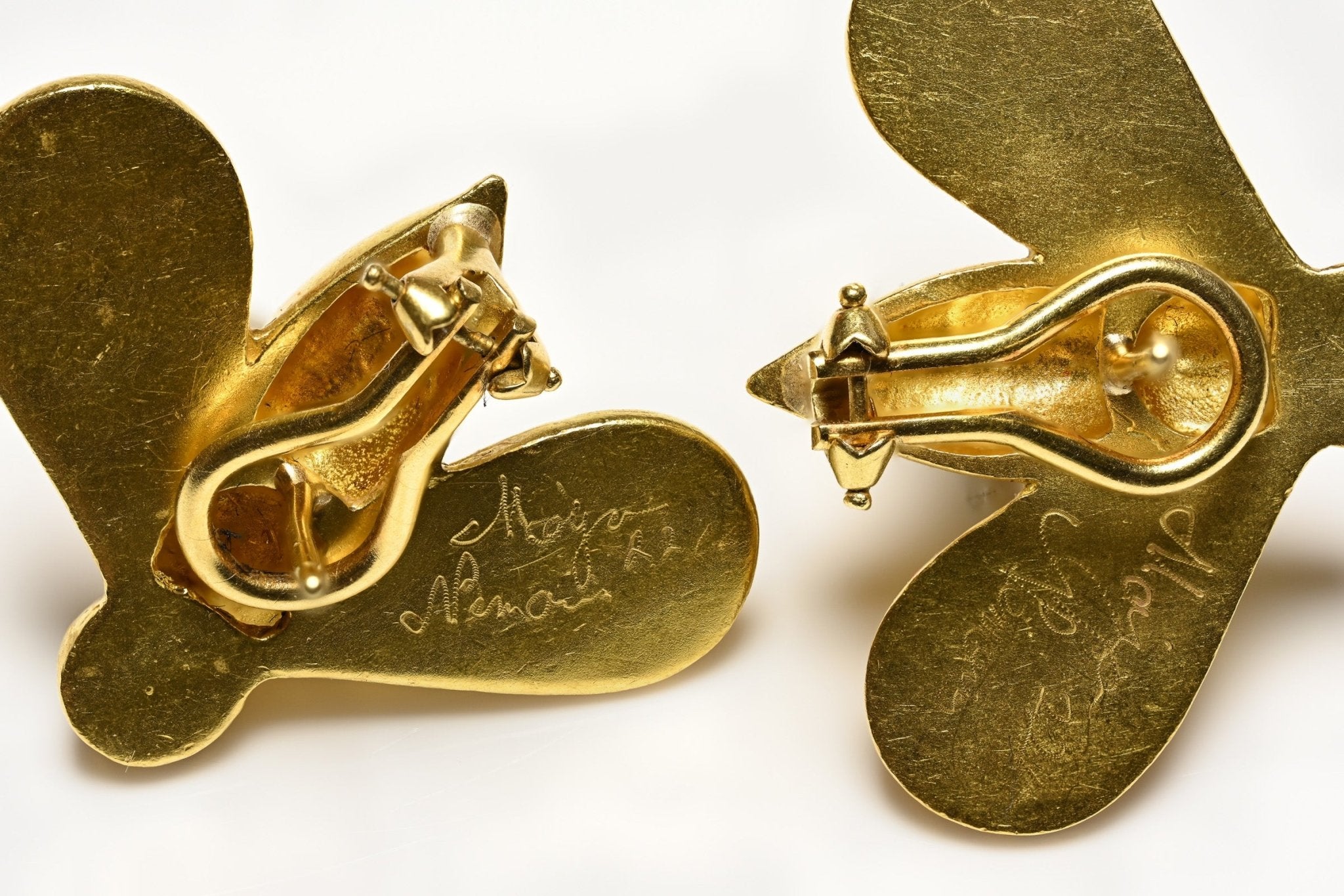 Maija Neimanis 22K Gold Diamond Bee Earrings