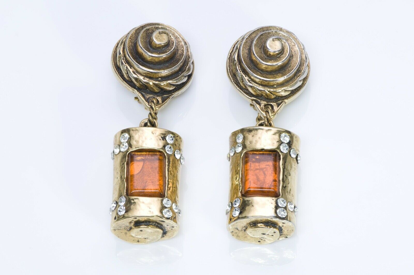Marie Paris 1980’s Maison Gripoix Glass Drop Earrings