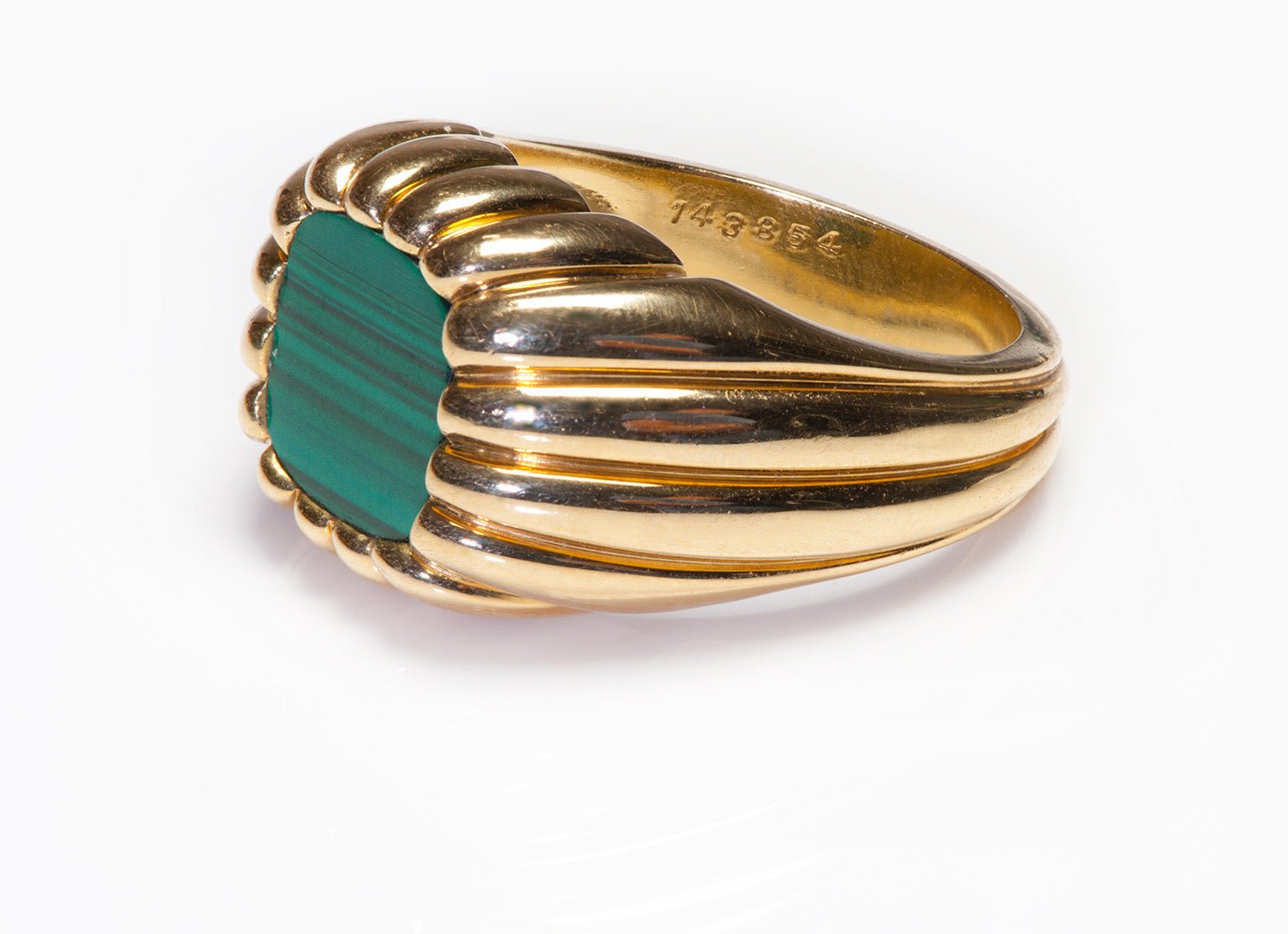 Men's Kurt Wayne 18K Gold Malachite Ring