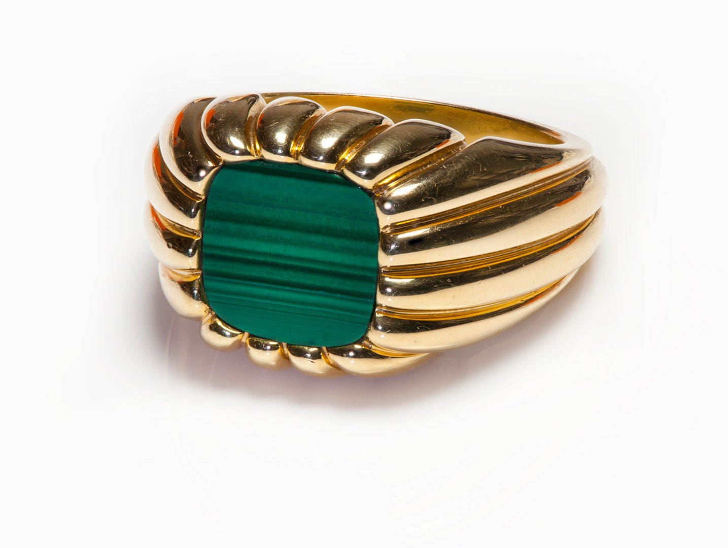 Men's Kurt Wayne 18K Gold Malachite Ring