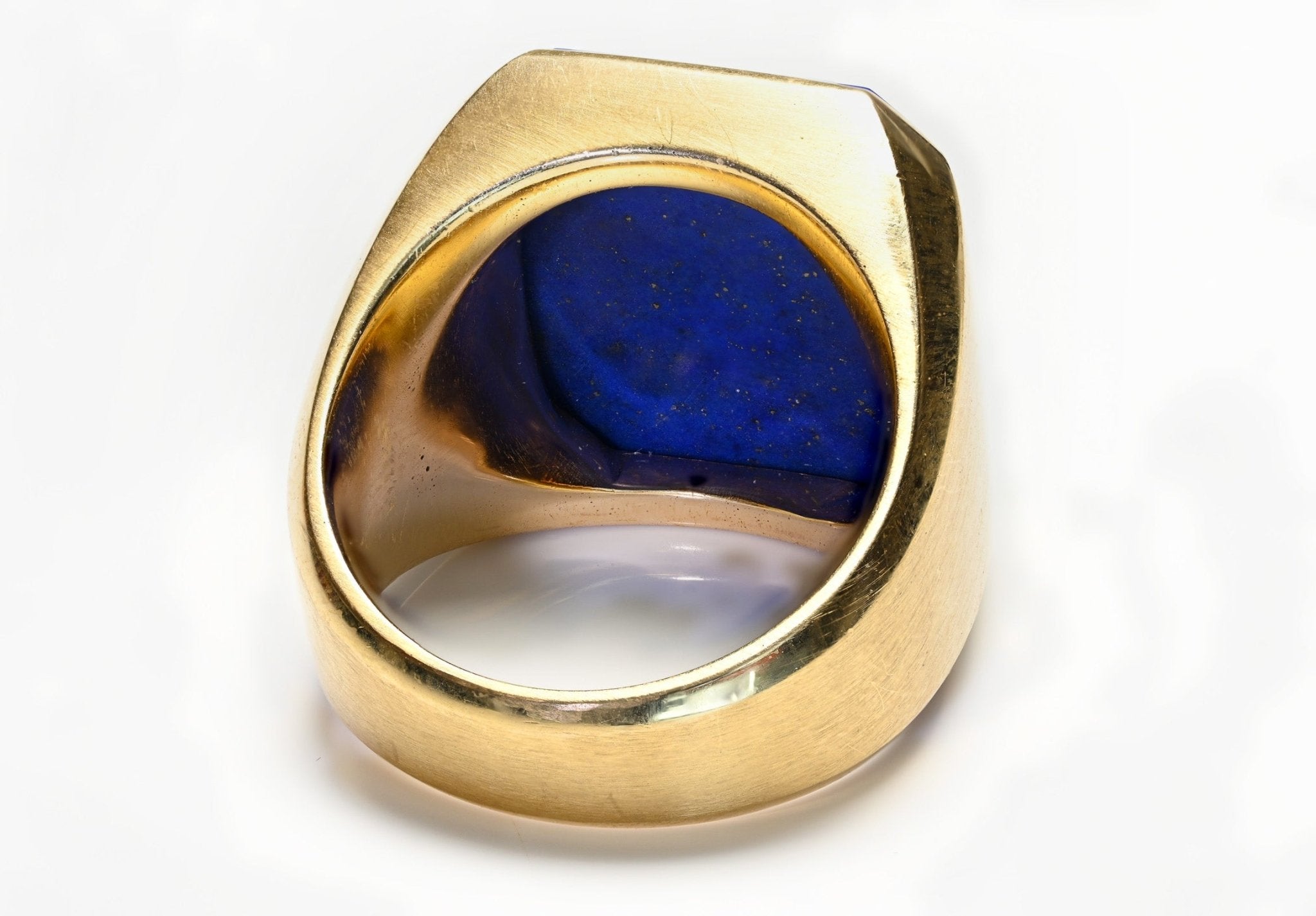 Men’s Ring Lapis Crest Set in 18K Gold