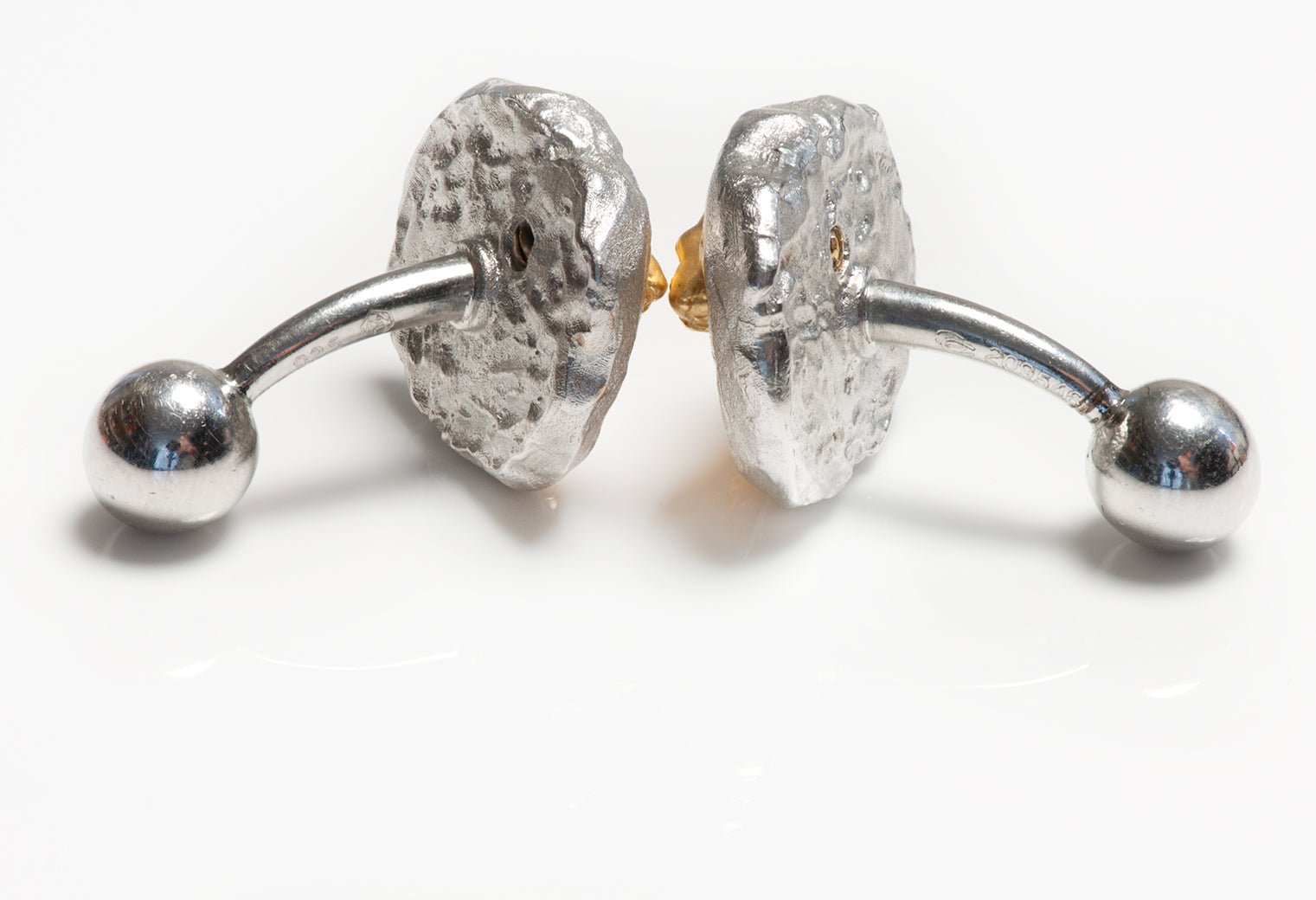 Men's Silver and Gold Panther Cufflinks