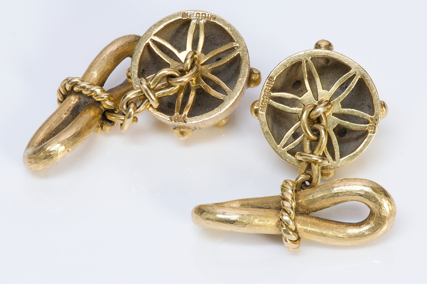 Merrin & Co. 18K Yellow Gold Cufflinks