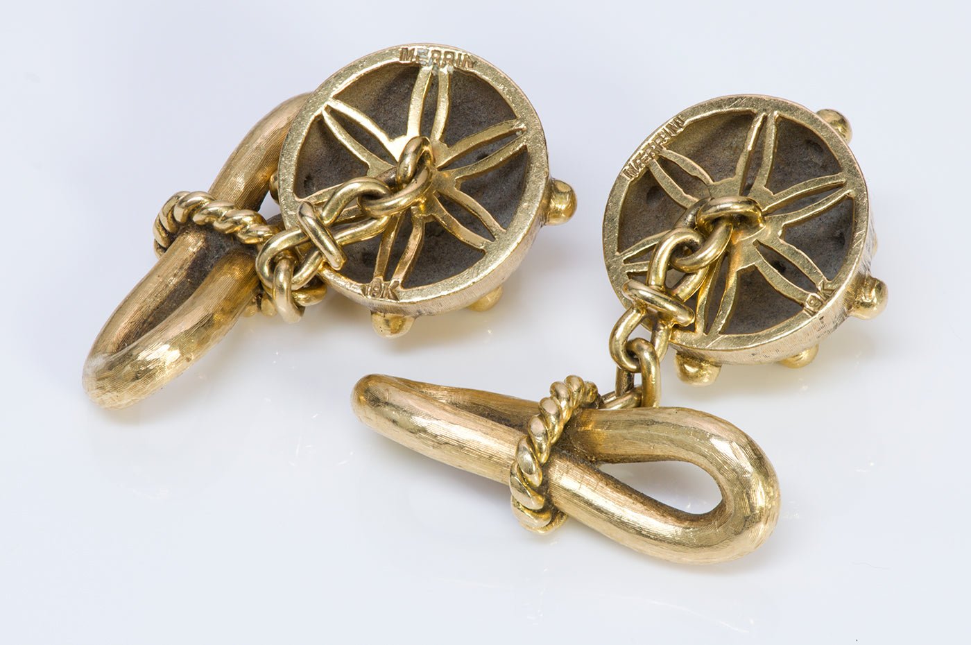 Merrin & Co. 18K Yellow Gold Cufflinks