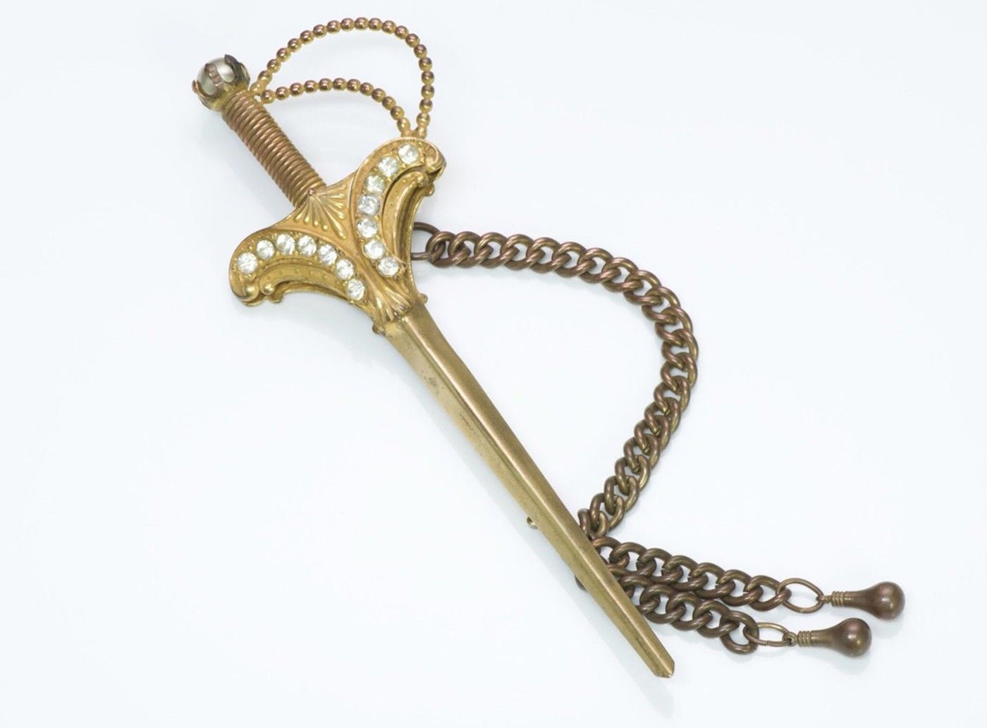 Miriam Haskell 1950’s Large Sword Pin/Brooch