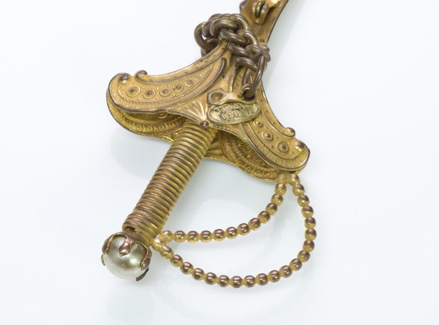 Miriam Haskell 1950’s Large Sword Pin/Brooch
