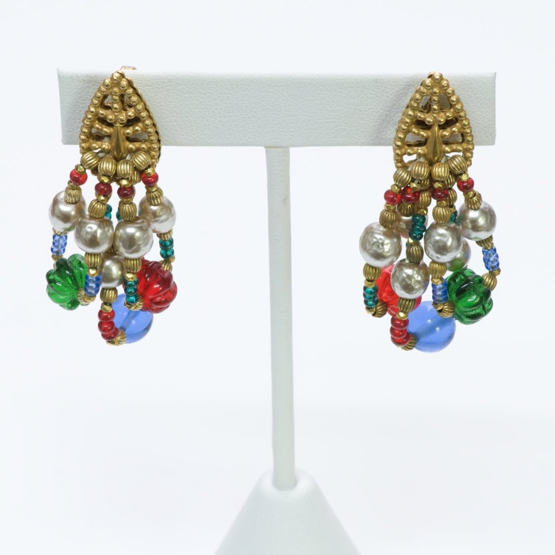 Miriam Haskell Earrings & Brooch