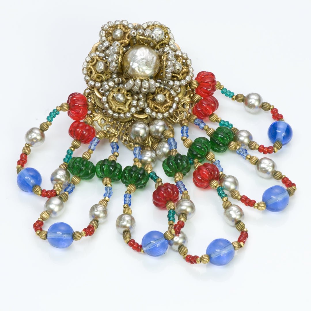 Miriam Haskell Earrings & Brooch