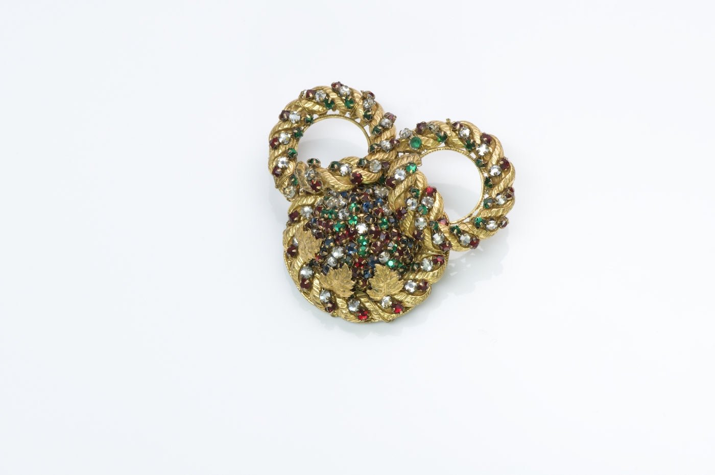 Miriam Haskell Filigree Crystal Brooch