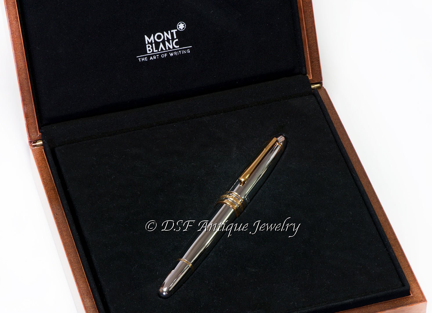 Montblanc Meisterstuck Solitaire Solid 950 Platinum 18K Gold Fountain Pen