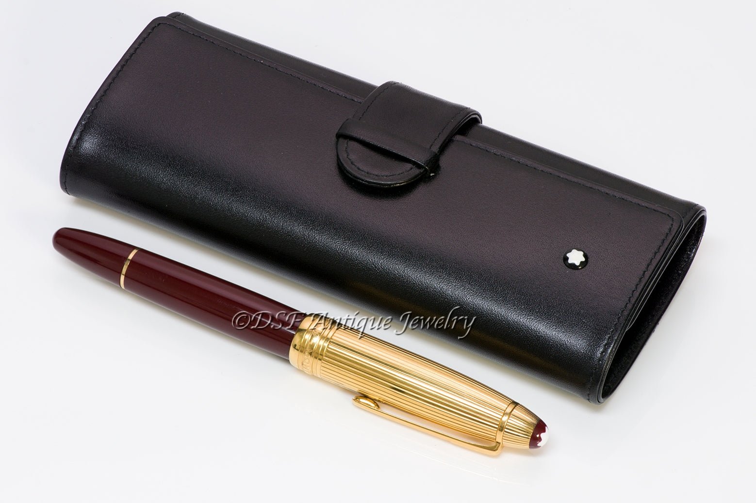Montblanc Solitaire Doue Vermeil Bordeaux Burgundy Cartridge Fill Fountain Pen