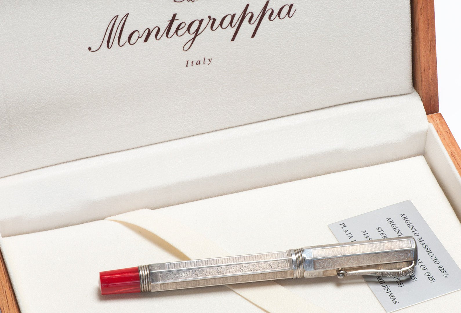 Montegrappa Sterling Silver Resin Fountain Pen