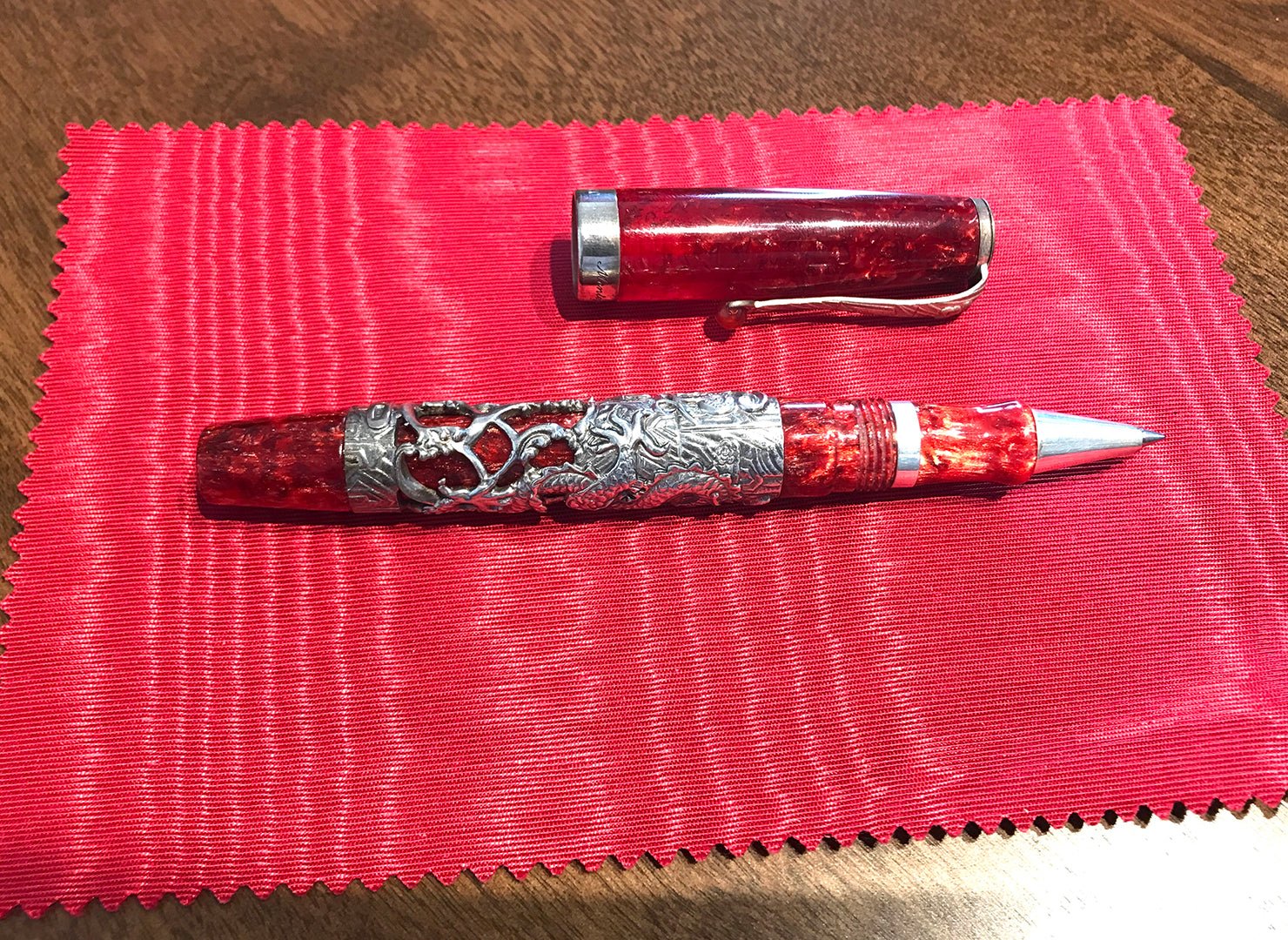Montegrappa Zodiac Silver Dragon Roller Ball Pen