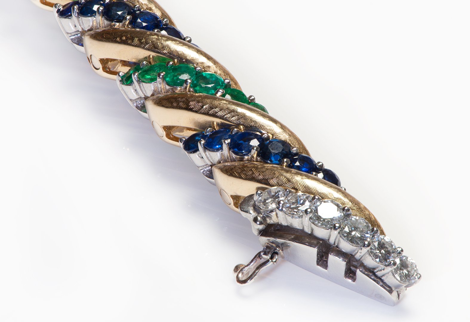 Multicolored Gemstone 18K Gold Bracelet