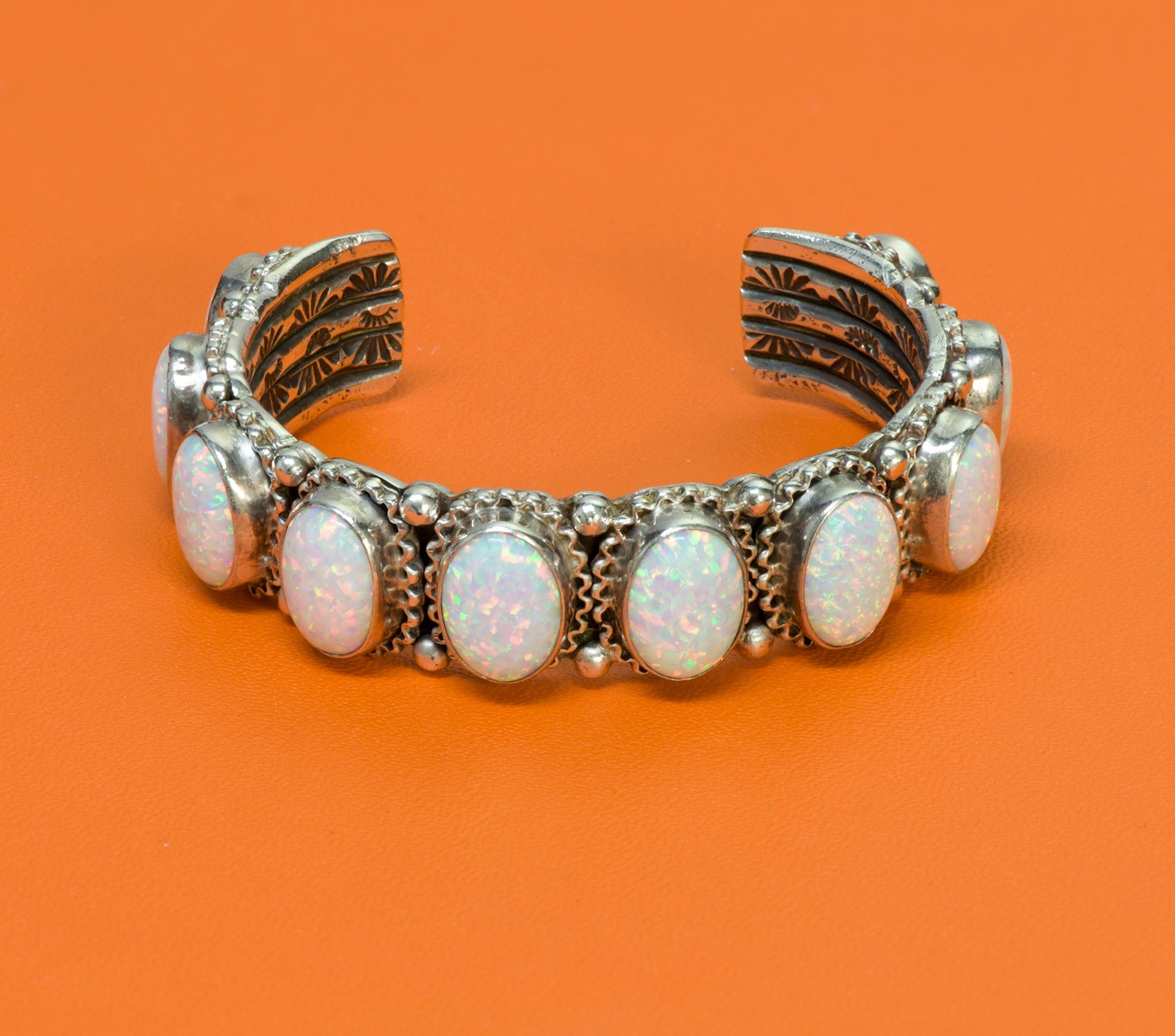 Native American opal cuff sterling selling silver