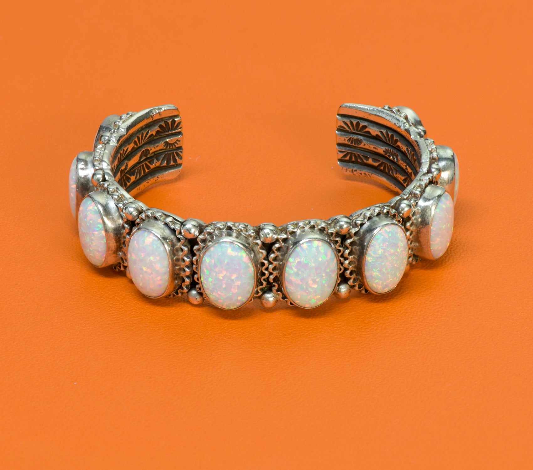 I Heart The Ocean Vintage Native American Navajo Sterling Silver Bracelet