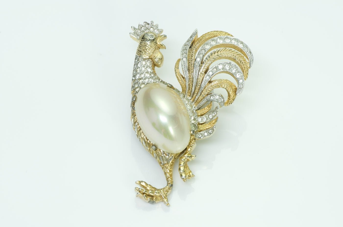 Nettie Rosenstein Rooster Brooch