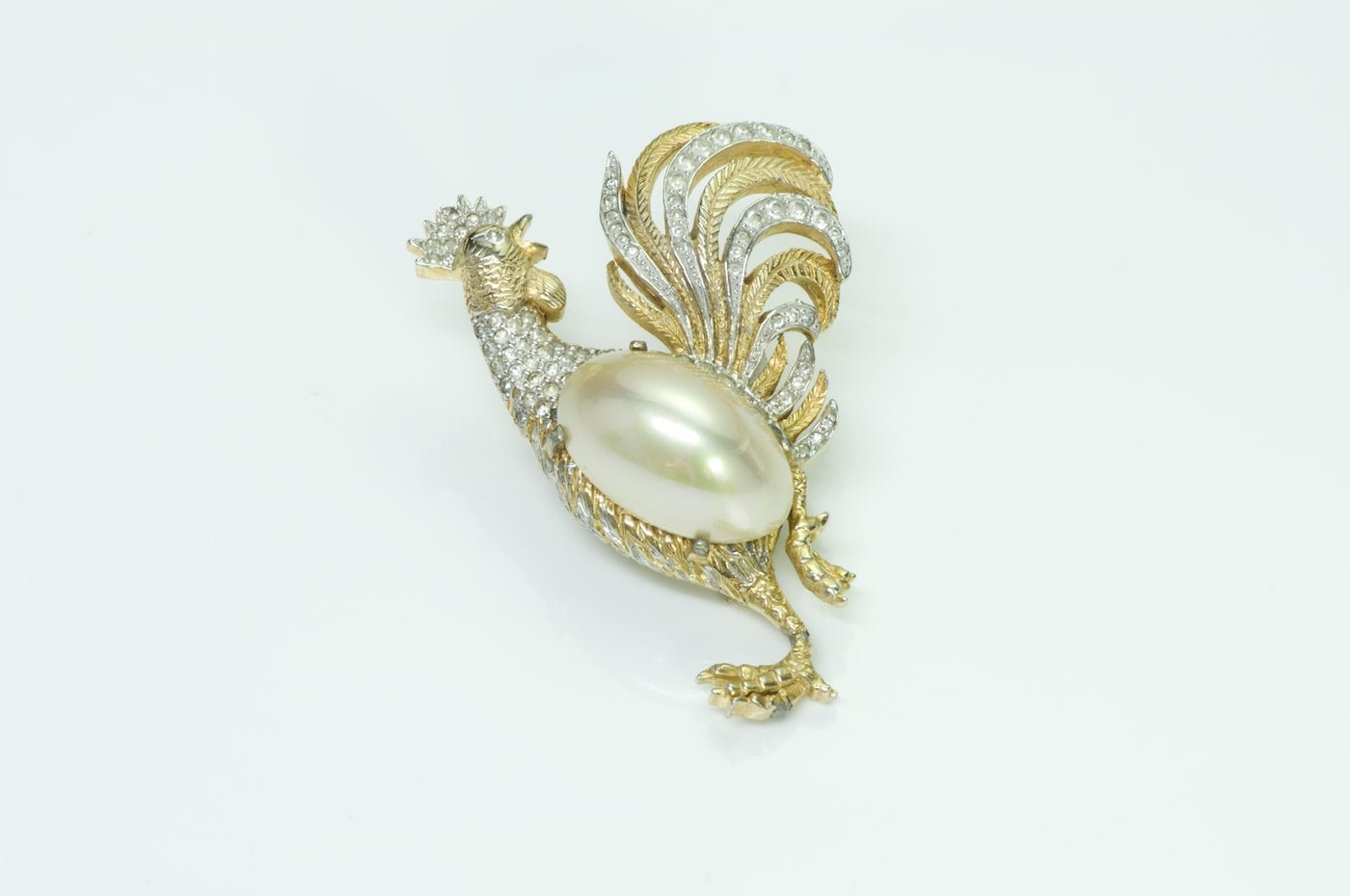 Nettie Rosenstein Rooster Brooch