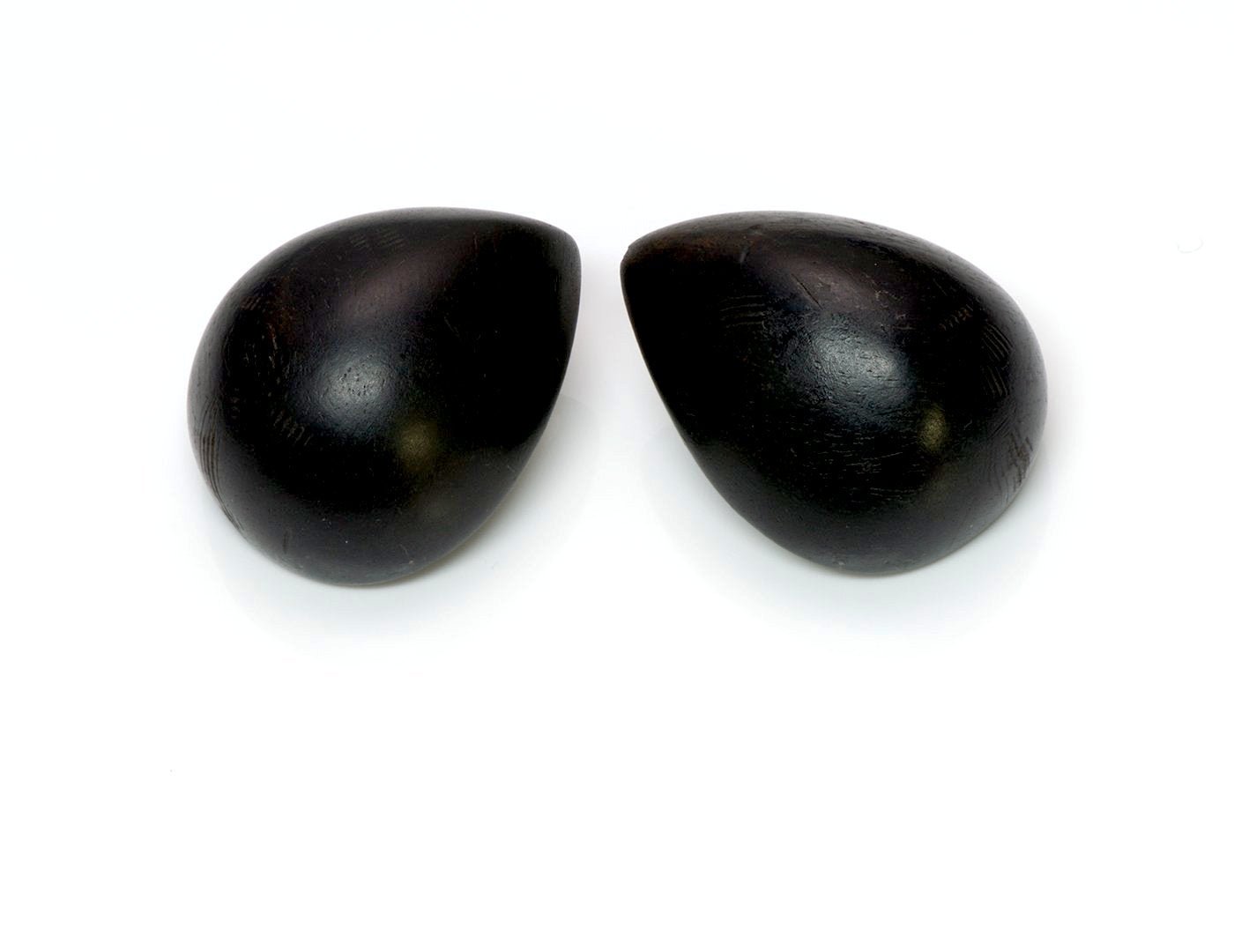 Patricia Von Musulin Sterling Silver Ebony Wood Earrings