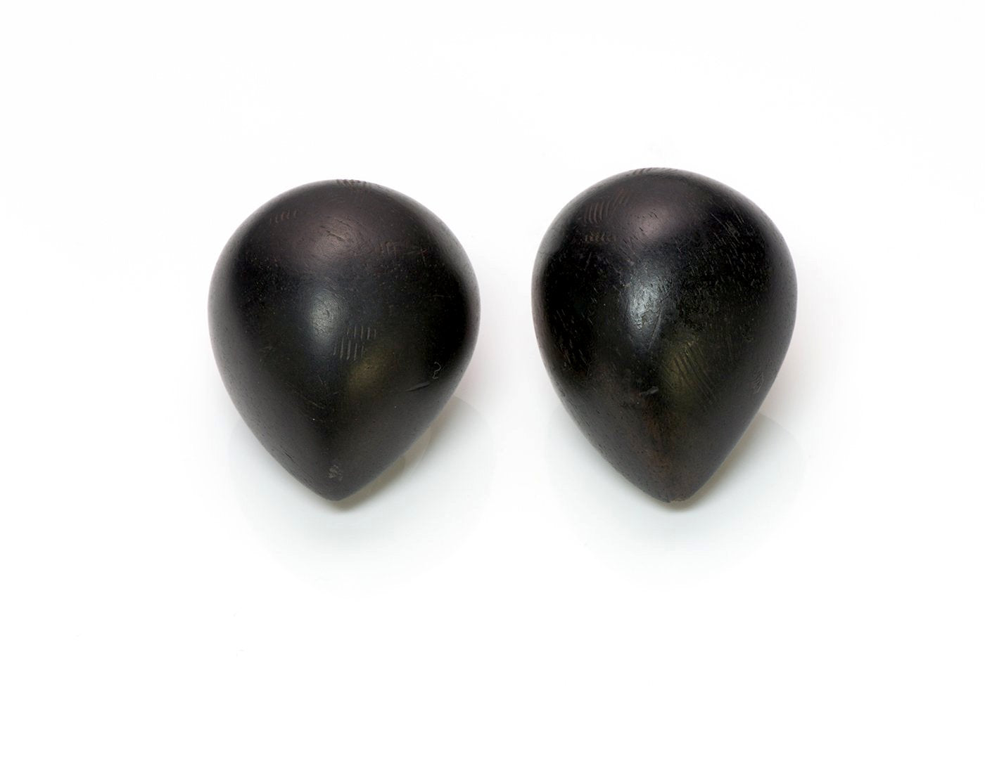 Patricia Von Musulin Sterling Silver Ebony Wood Earrings