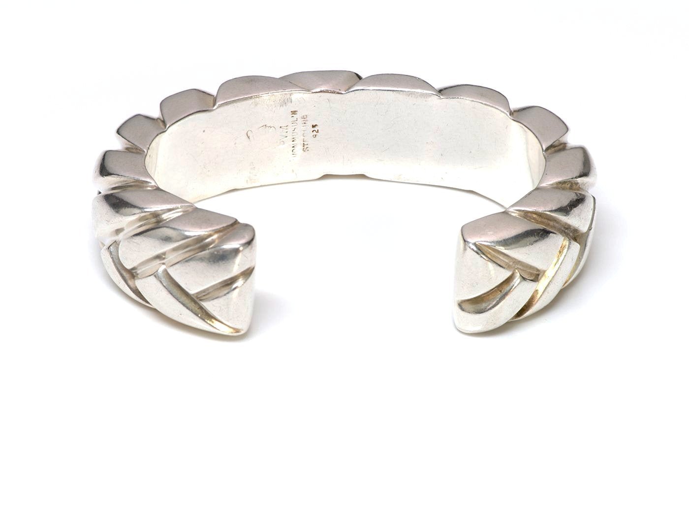 Patricia Von Musulin Sterling Silver Modernist Cuff Bracelet