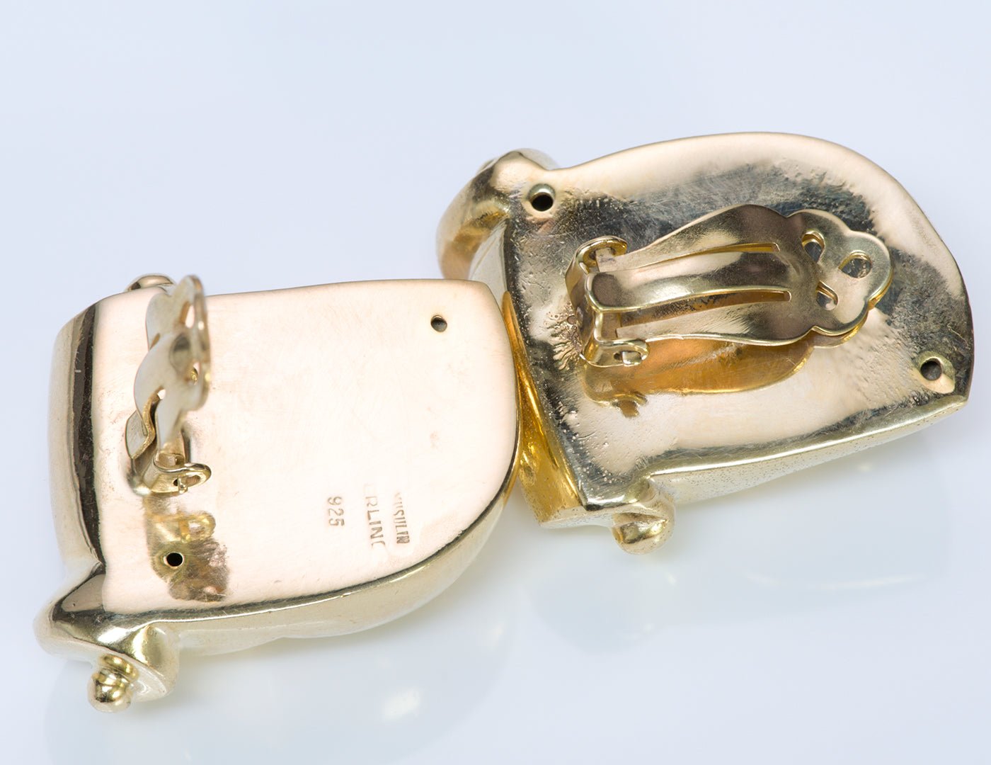 Patricia Von Musulin Sterling Silver Ram Earrings