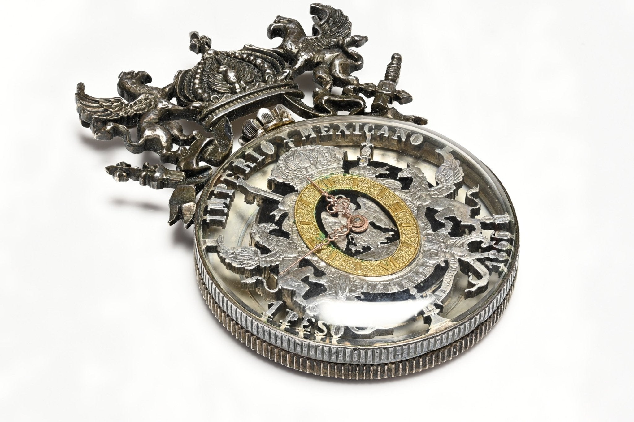 Paul Flato Sterling Silver Brooch Manual Wind Watch