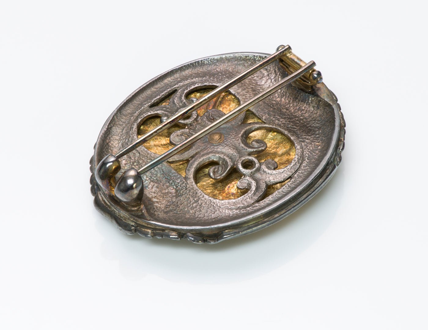 Paul Lantuch Gold Silver Brooch