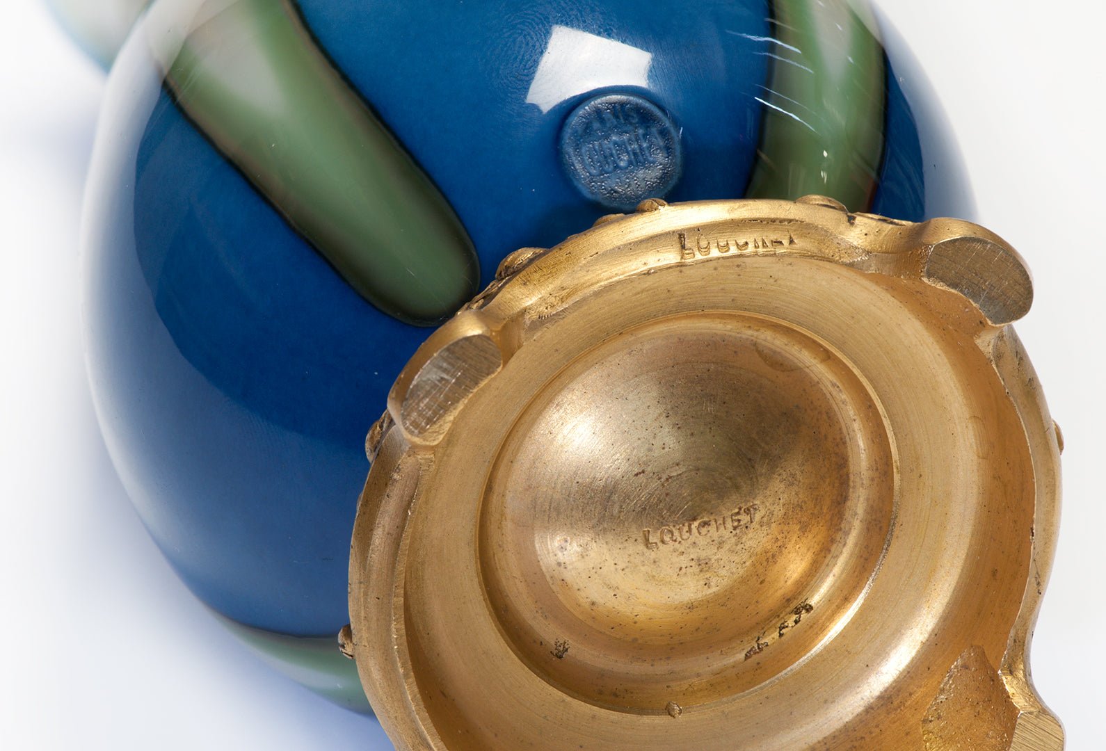 Paul Louchet Art Nouveau Cabinet Porcelain Vase