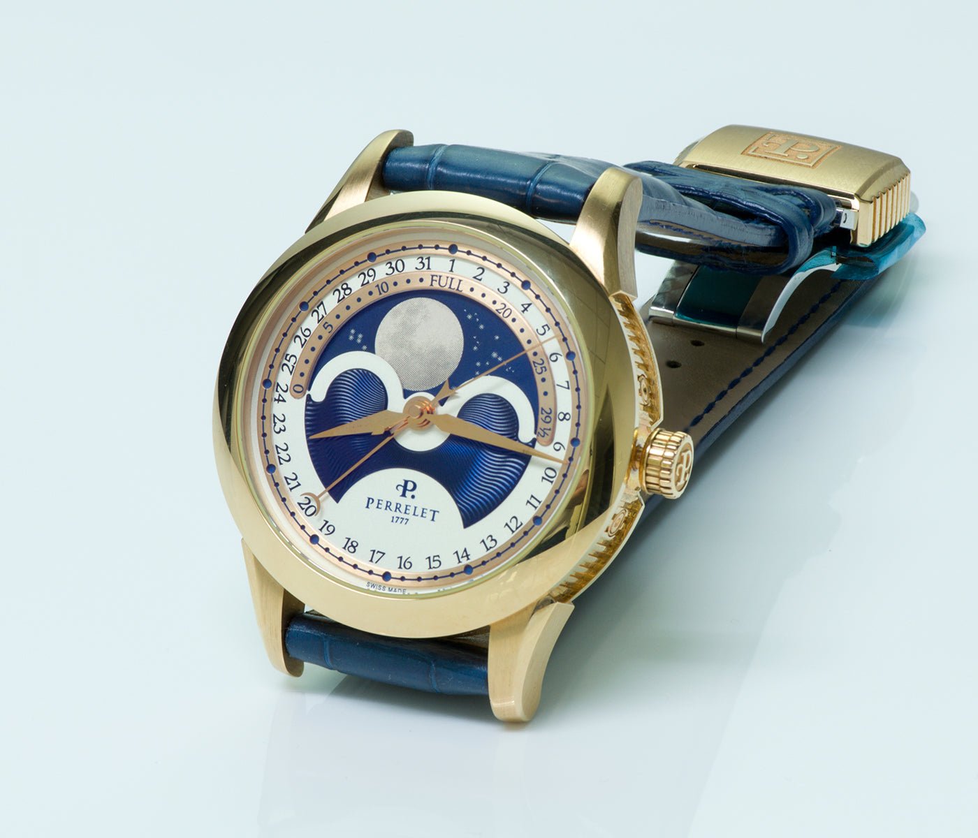 Perrelet Moon Phase Automatic 18K Gold Watch