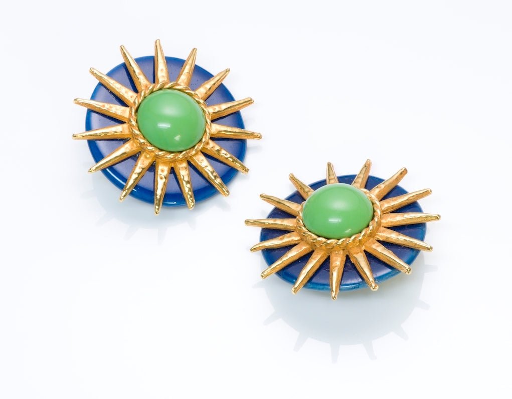 Philippe Ferrandis Paris Ceramic Sun Earrings