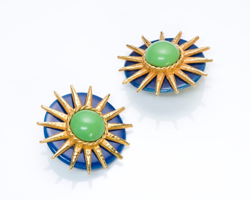 Philippe Ferrandis Paris Ceramic Sun Earrings