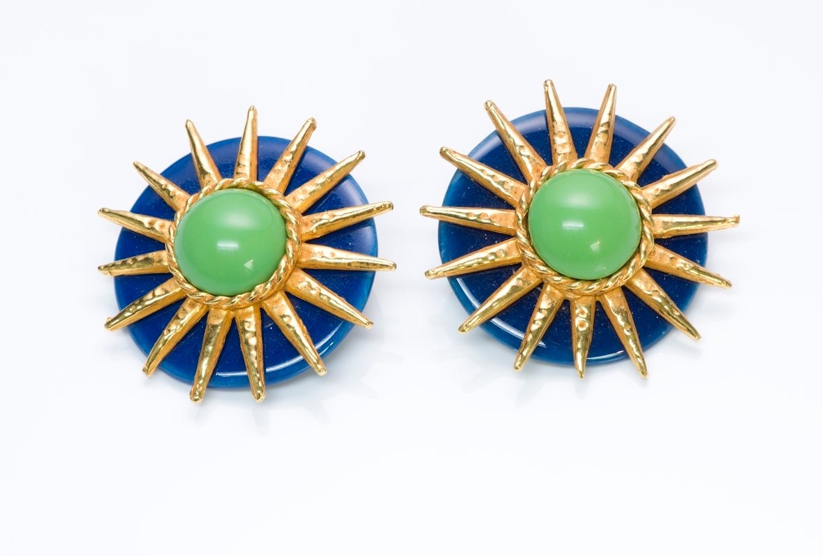 Philippe Ferrandis Paris Ceramic Sun Earrings