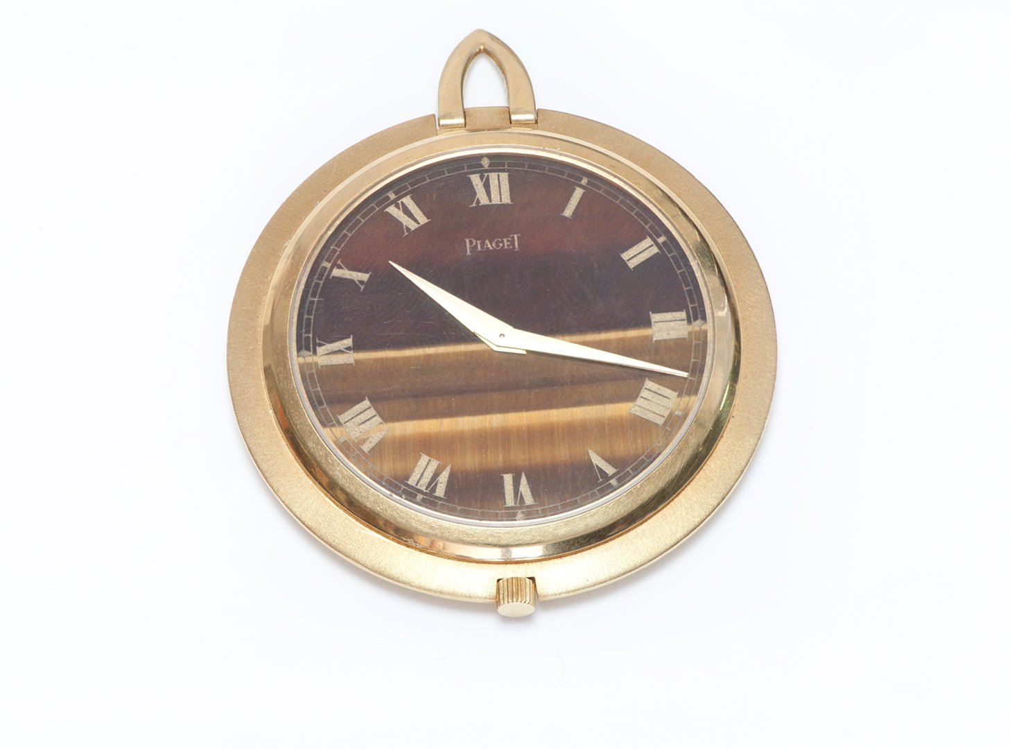 Piaget 18K Gold Tiger’s Eye Men's Pocket Watch