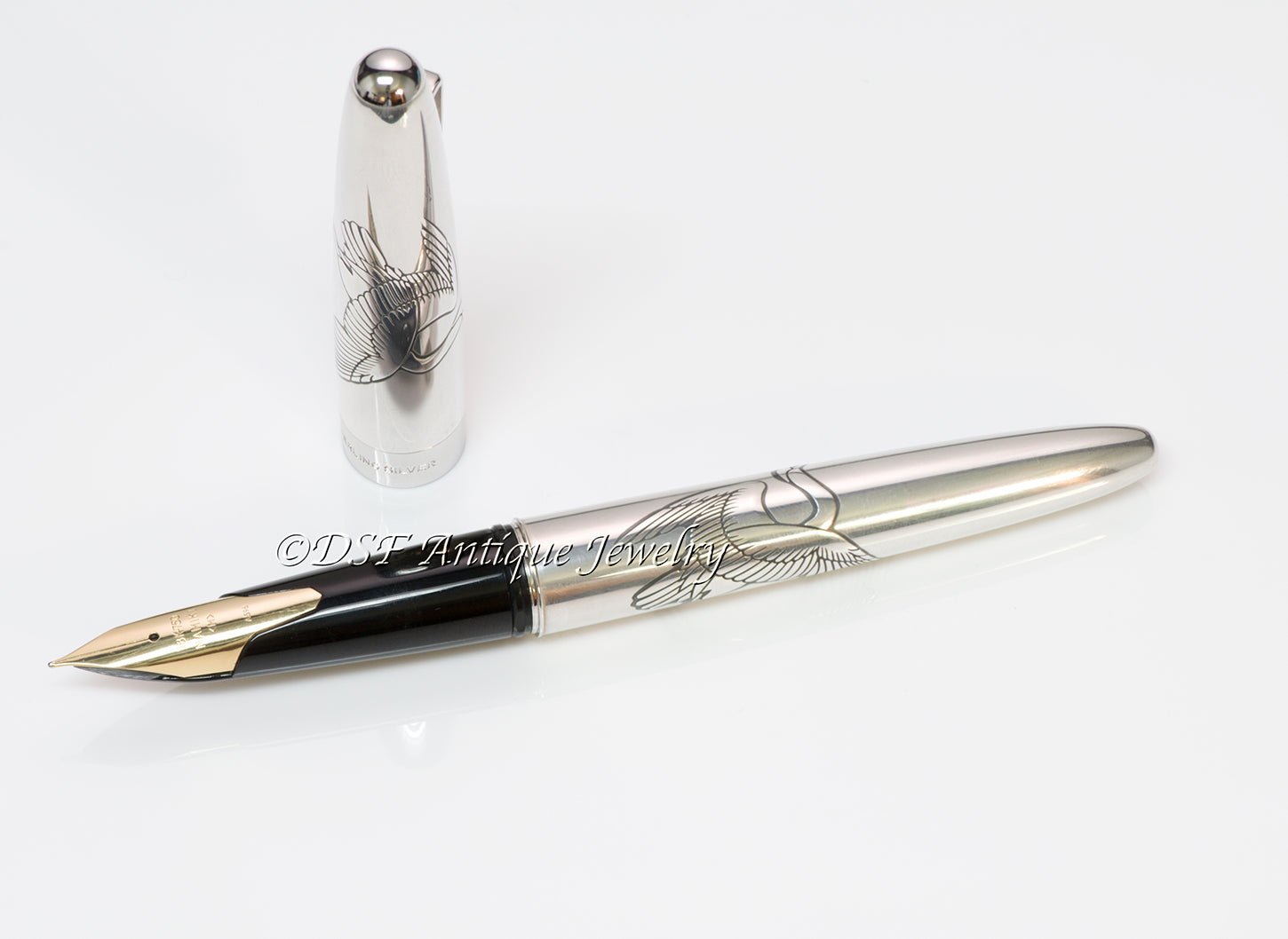 Pilot Namiki Sterling Silver Crane Fountain Pen