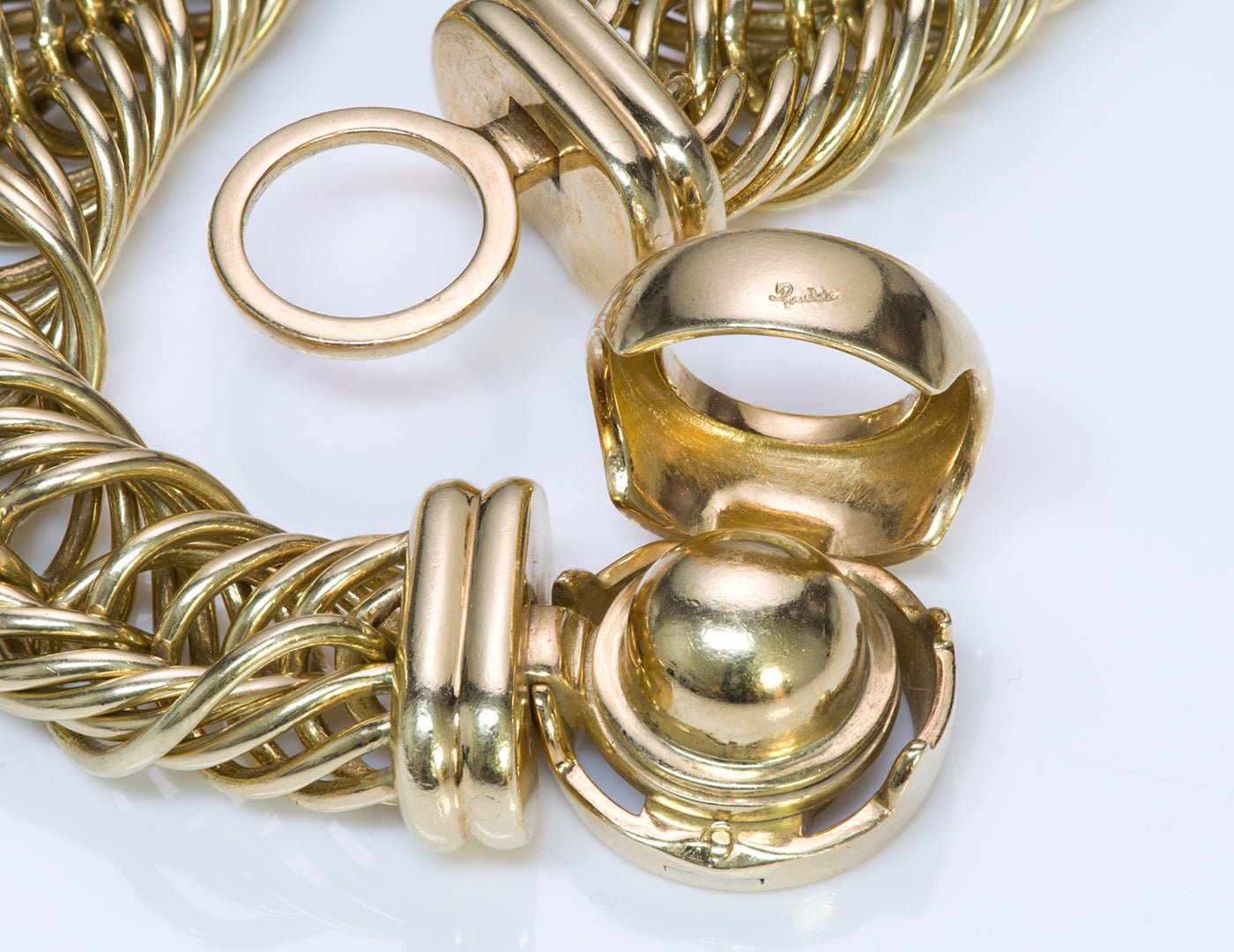 Pomellato 18K Yellow Gold Link Bracelet