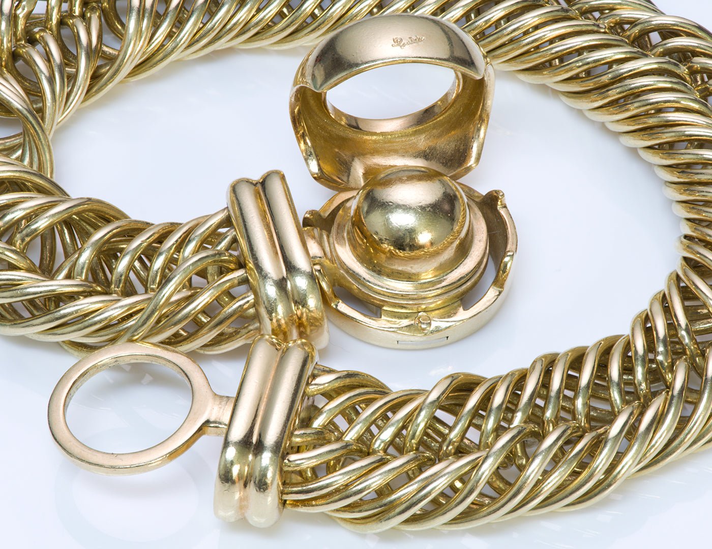 Pomellato 18K Yellow Gold Link Bracelet