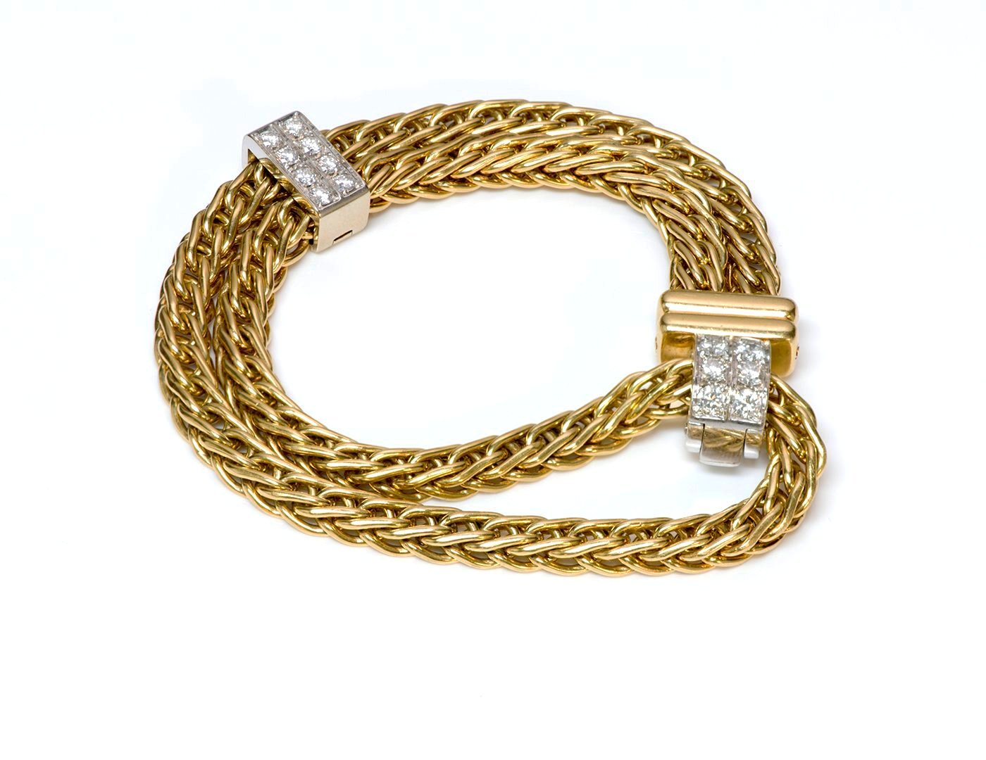 Pomellato Gold & Diamond Necklace Bracelet