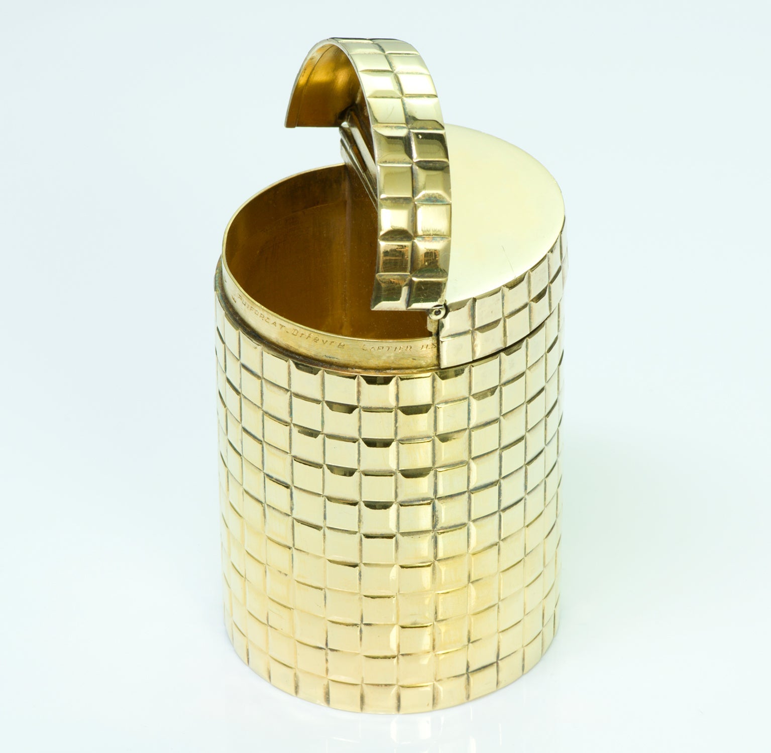 Puifocart for Cartier Gilt Silver Box