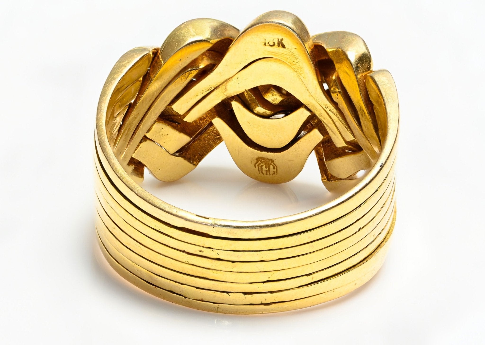 Puzzle 18K Yellow Gold Men's Ring