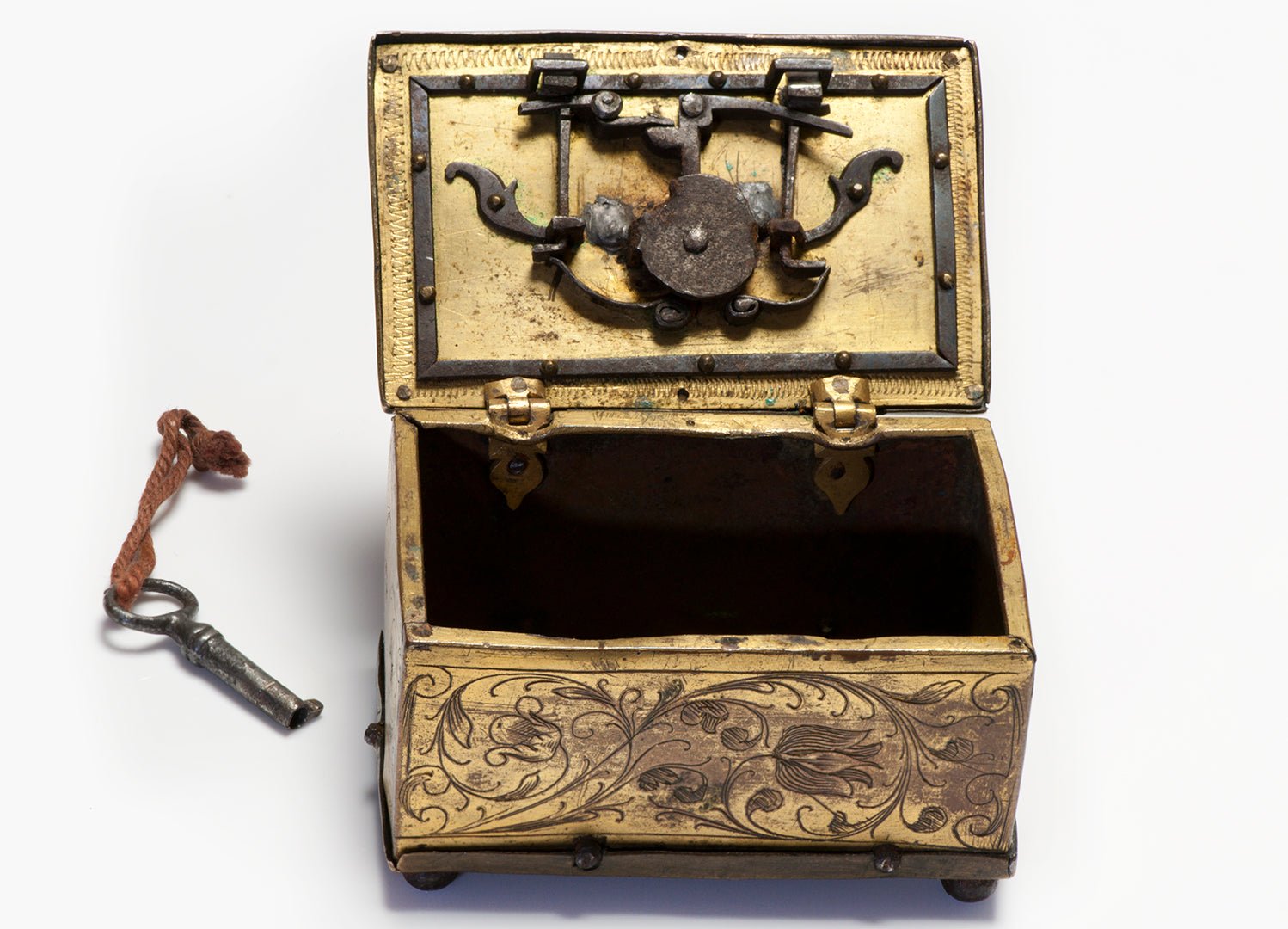 Rare Renaissance 16th Century Mechanical Treasure Chest