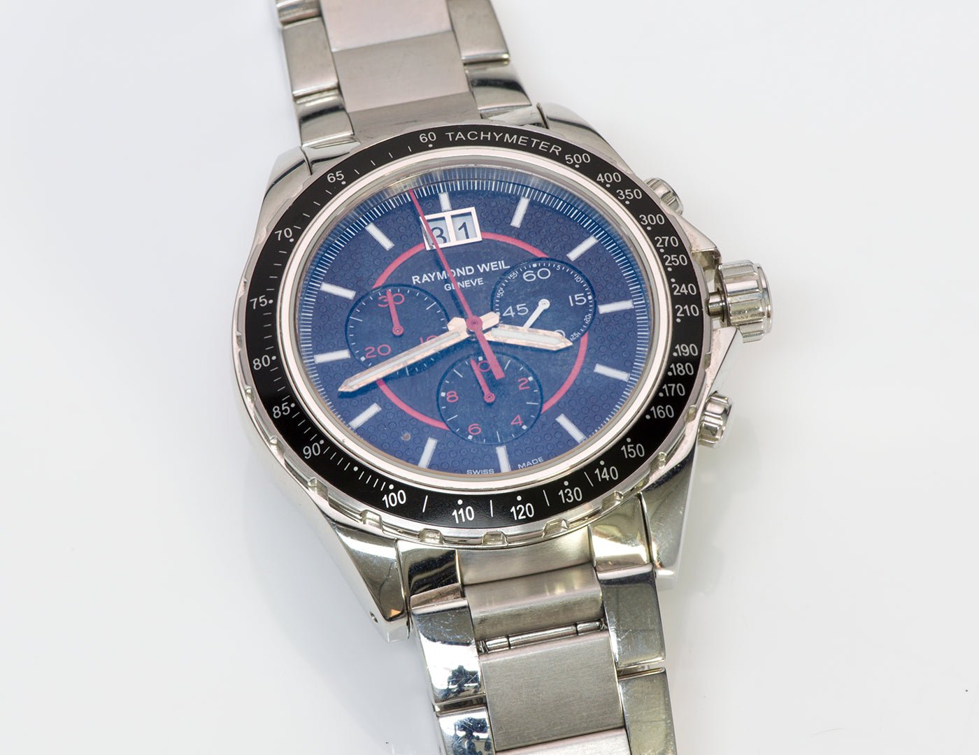 Raymond Weil Sport Chrono Tachymeter SS Mens Watch 8520