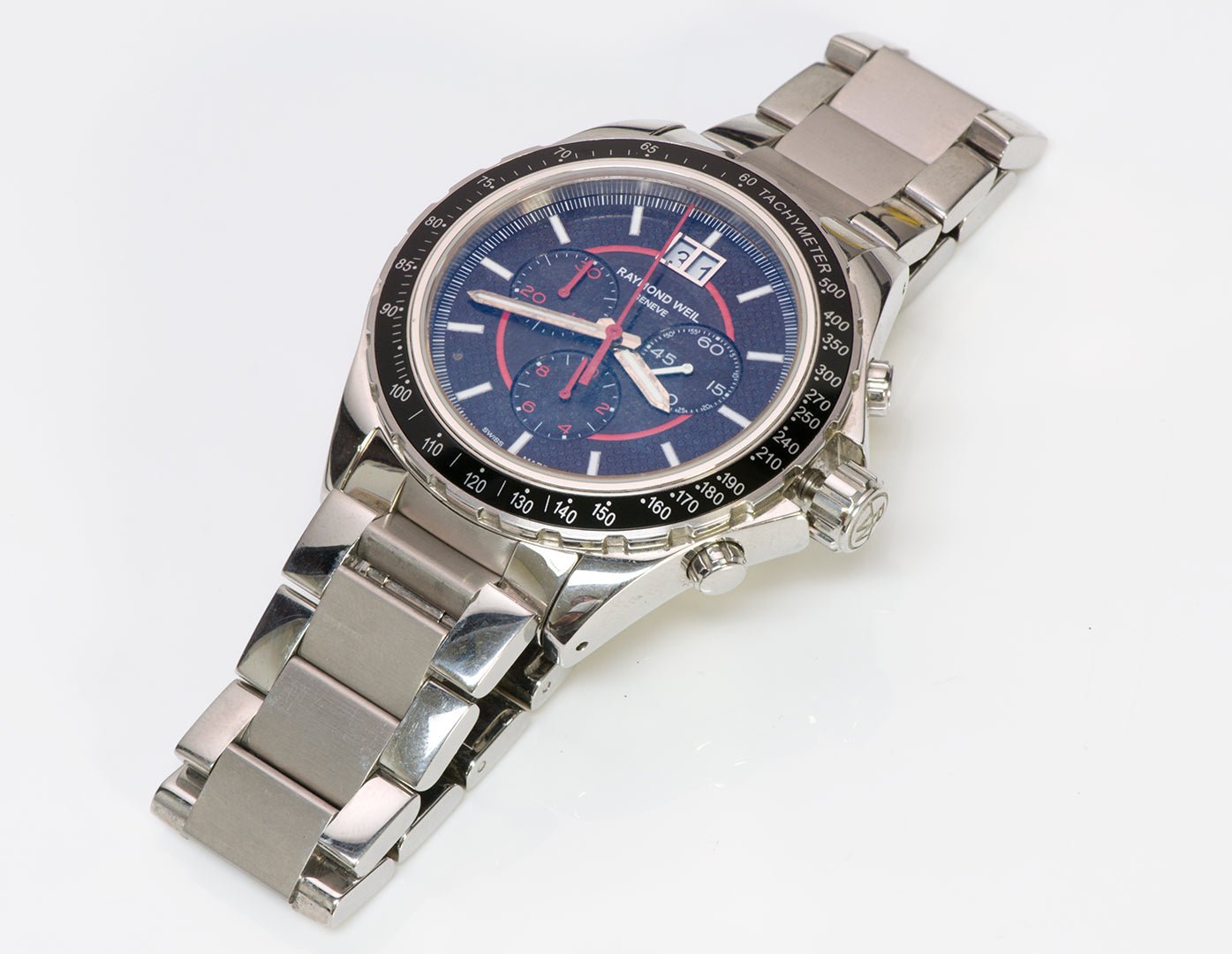 Raymond Weil Sport Chrono Tachymeter SS Mens Watch 8520