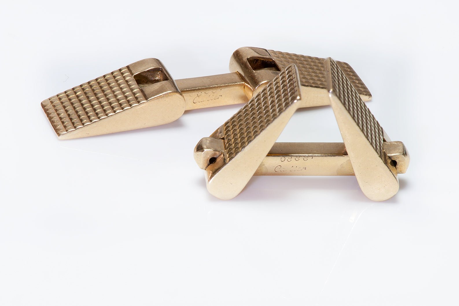 Retro Cartier 18K Yellow Gold Cufflinks
