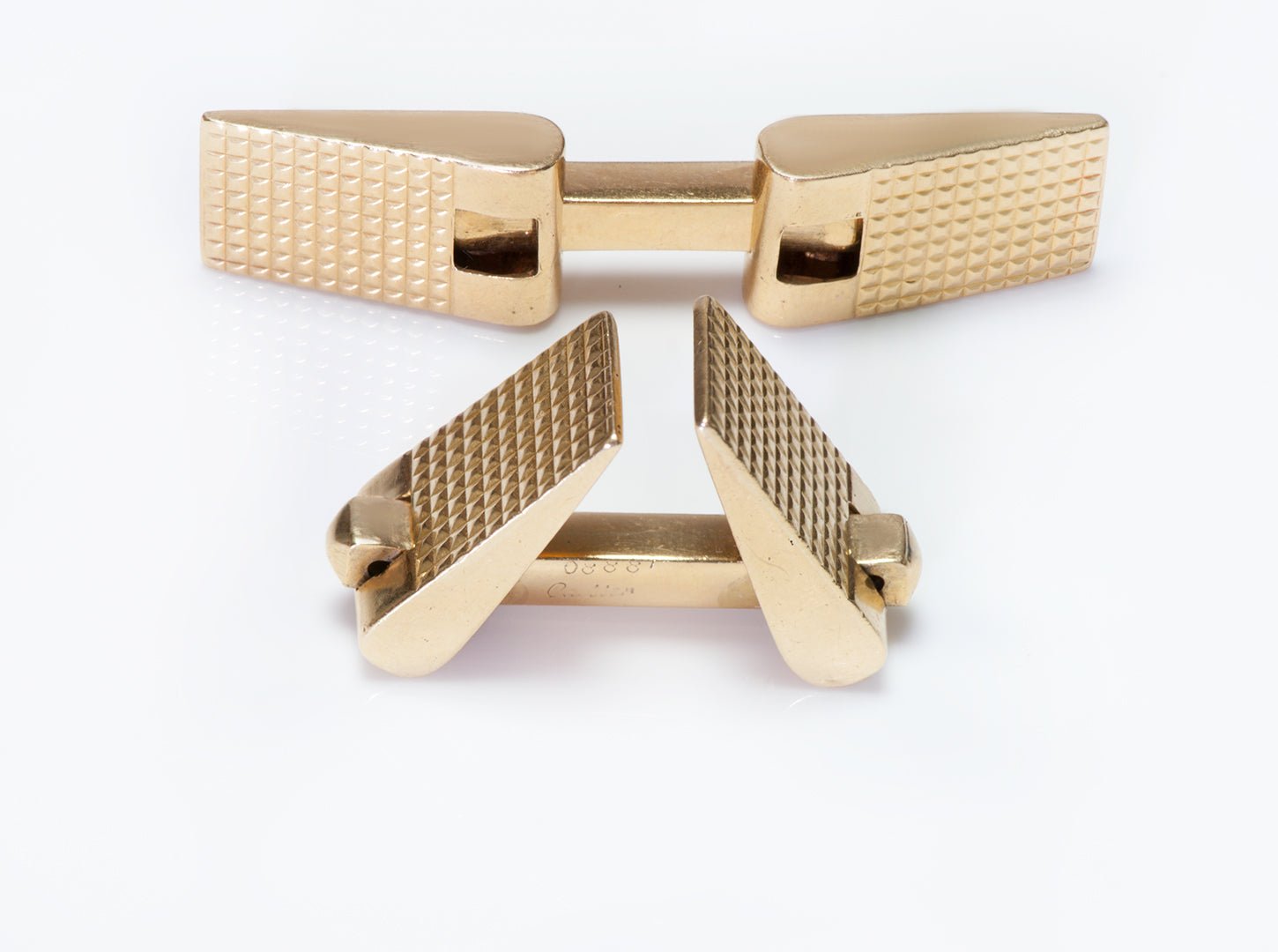 Retro Cartier 18K Yellow Gold Cufflinks